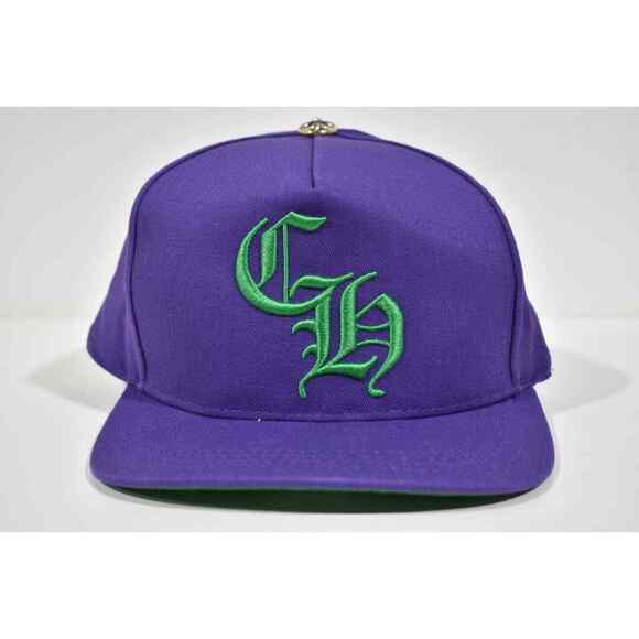 Chrome Hearts CH Logo Trucker Purple Green Baseball Cap Snapback Adjustable Hat